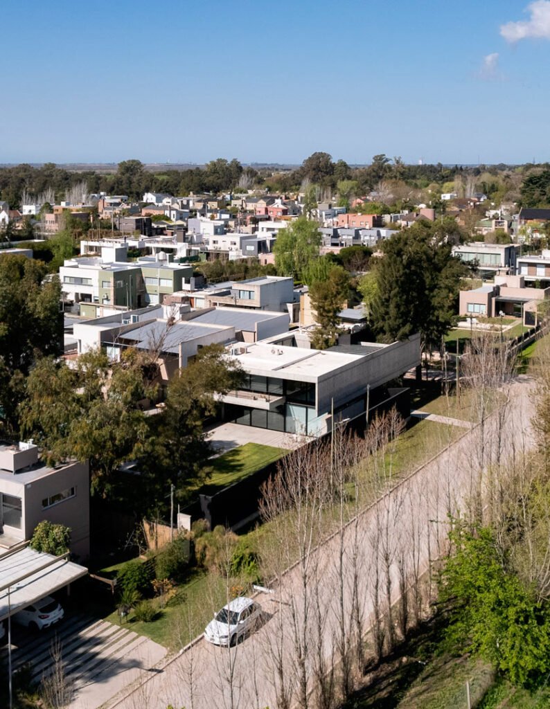 Vista aerea - Casa House Q - Buenos Aires, City Bell, Quimilar