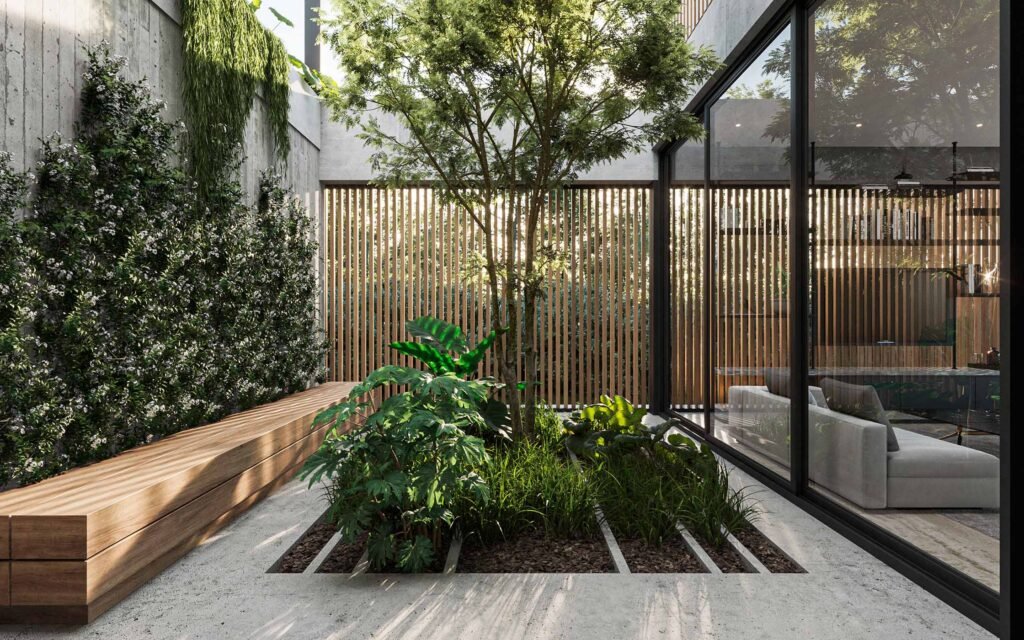 Jardin interno - Casa Puertos - Buenos Aires, Escobar, Puertos del Lago, Barrio Costas